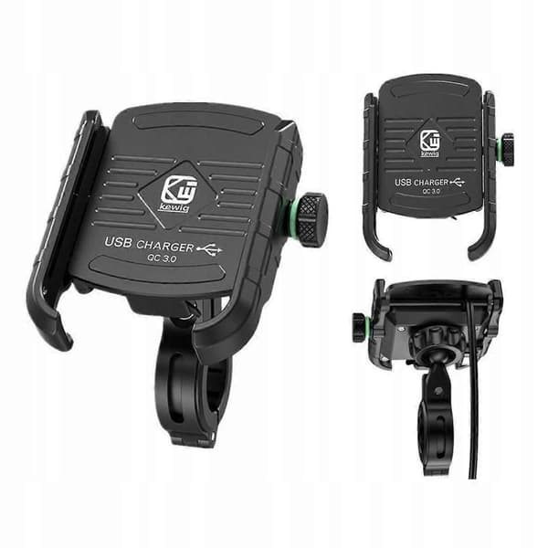 Mobilholder Motorcykel Kewig Oplader Qc 3.0