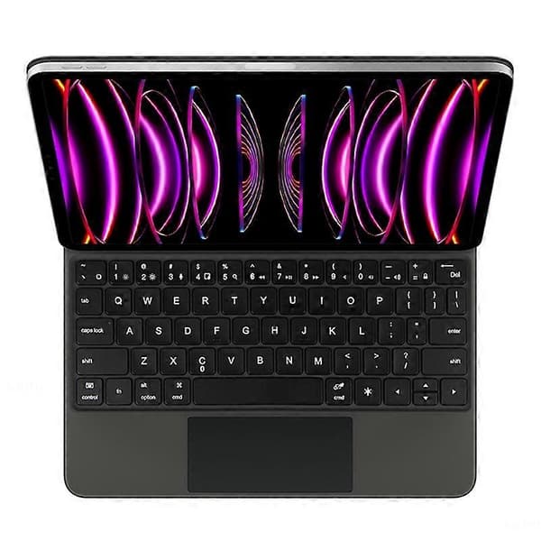Til iPad Pro 12.9 (2020) (2021) (2022) Magnetisk Flydende Bluetooth-kompatibelt Tastatur Læderbord