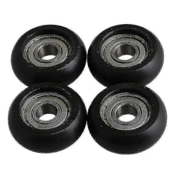 Ohjainpyörät 8x32x12mm - 4 sarjaa mustaa laakeriterästä
