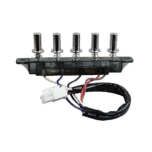 Universelt emhætte kontrolpanel med 5 knapper Black