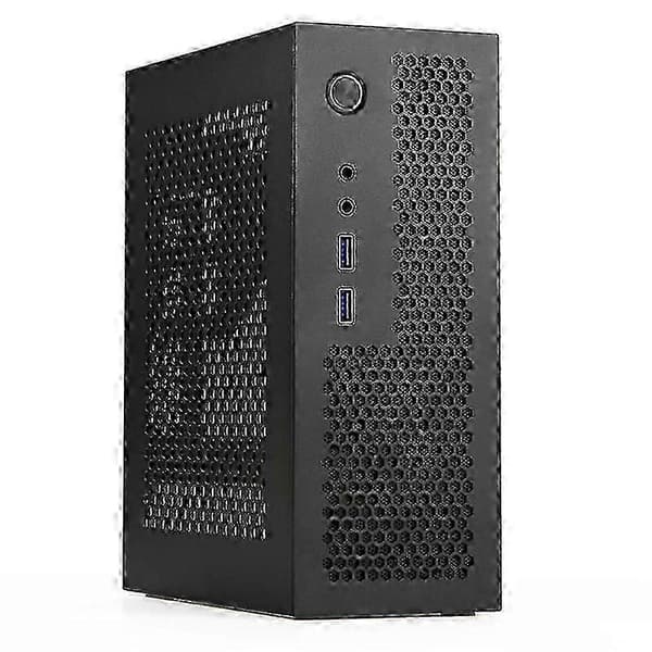 A09 HTPC Datorfodral Mini ITX Gaming PC Chassi Stationär Chassi USB3.0 Datorfodral Hemdatorfodral Svart DS
