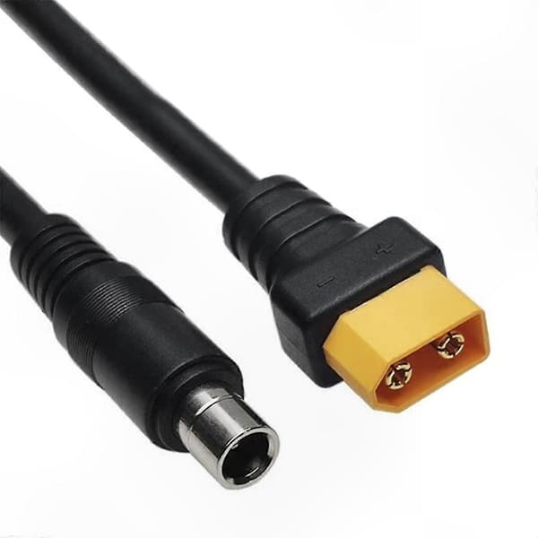DC8020 han til XT60 stik kabel til solgenerator og opladning af elektroniske enheder Black