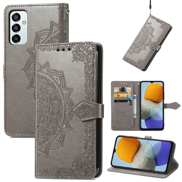 Samsung Galaxy A51 - Mandala Pung Etui - Rosaguld grå grey Samsung A52