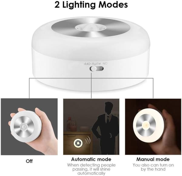 Bevegelsessensor Nattlys, Smart Nattlys for Barn, LED Trapp