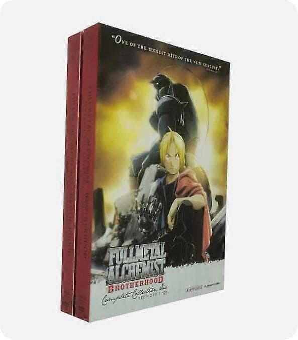 FULLMETAL ALCHEMIST BROTHERHOOD Komplett Serie 10-Disc DVD engelsk versjon