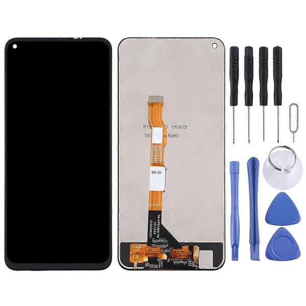 (Ny) TFT LCD-skærm til Vivo Y50 med Digitizer Fuld Montering (Sort) Black
