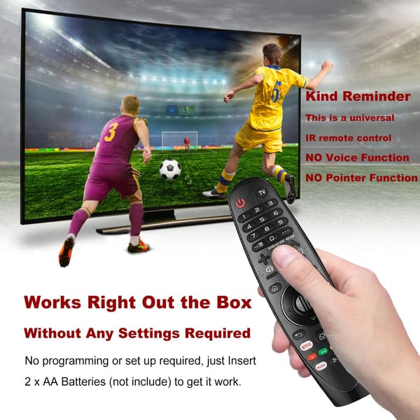 Replacement for LG Smart TV Universal Remote Control Compatible with All LG TVs, Universal Remote Control Replacement