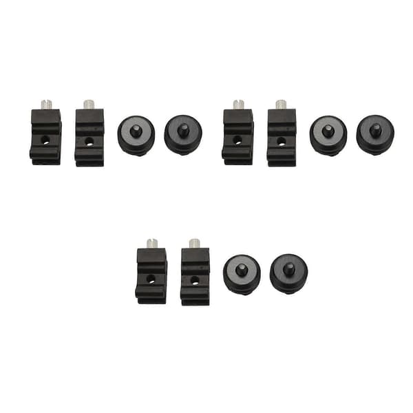 12-pack kamera kombinationspaket blixtskoadapter kallskoadapter 1/4 tum blixtskofäste för Nikon Black