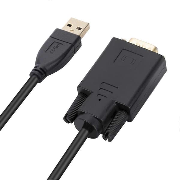 1,8 m USB 3.0 til VGA-kabel 1080P USB3.0 han til VGA han-konverteringsadapterkabel til bærbar computer UHD Exter Black
