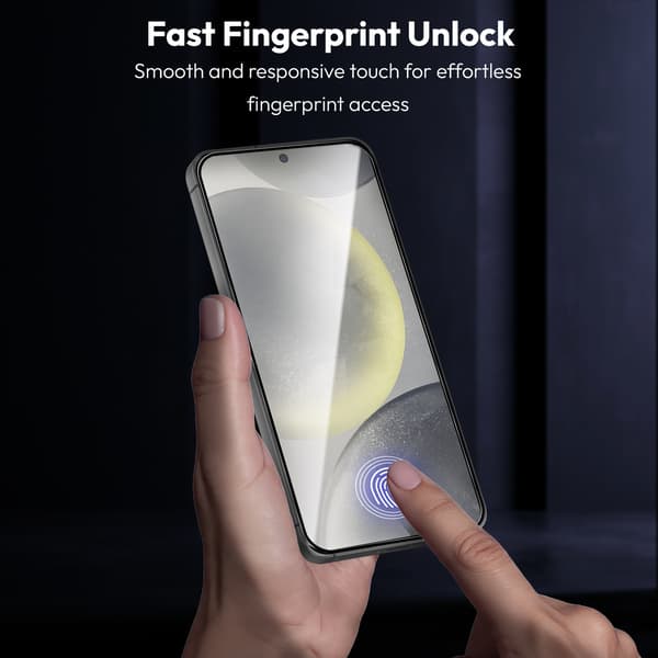 2-Pack Samsung S24 Screen Protector & 1-Pack Lens Protector - Tempered Glass | [Automatic Installation] - Bubble-Free Samsung S24