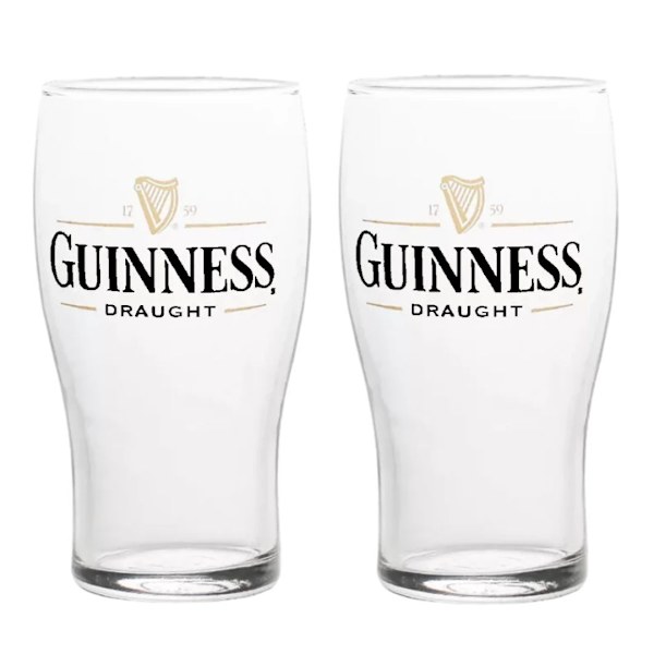 2 Guinness Pintglas
