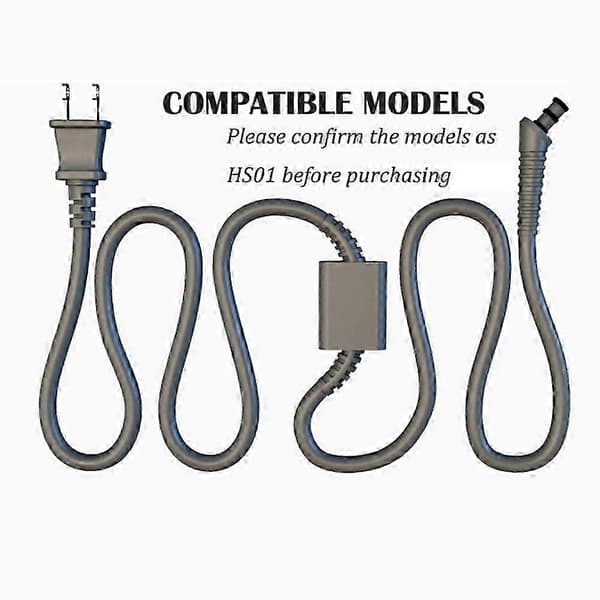 egnet til dyson hs01 hs05 airwrap hårstyler erstatning krøllejern kabel strømkabel ac oplader UK Plug