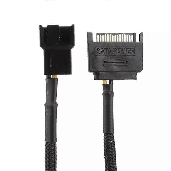 SATA 15-pin til 2-veis 3-pin 4-pin datavifte strømadapter forlengelseskabel As shown