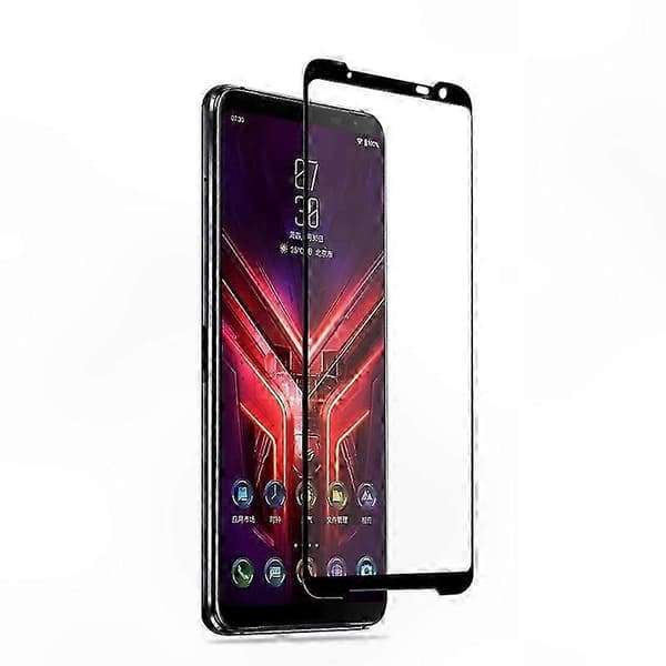 Full Coverage Silk Print Herdet Glass Skjermbeskytter for Asus ROG 3