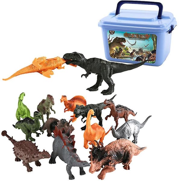 52 stk. simulations-dinosaurlegetøj dinosaurmodel til børneunderholdning (tilfældigt mønster)