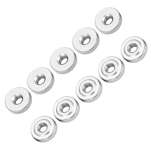 10 stk. riflede tommelmutter GB807 M4 M5 M6 M8 M10 håndtaksmutter