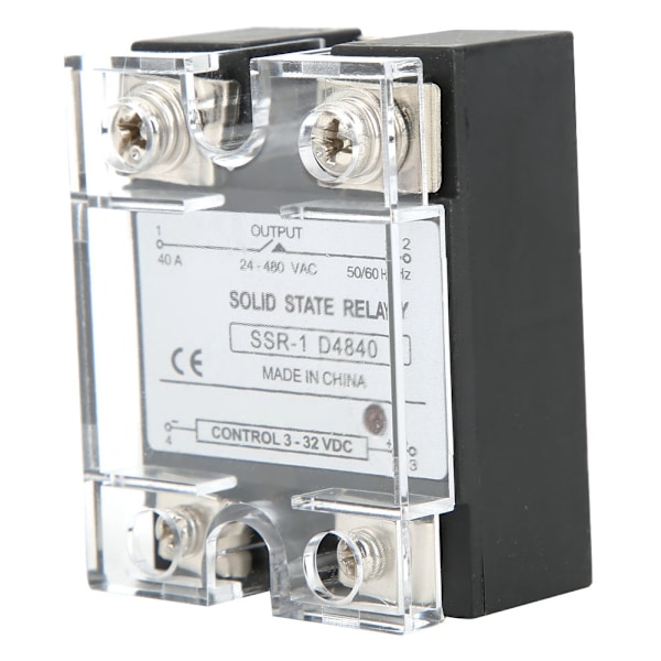 SSR 40A Solid State -relemoduuli DC-ohjaus AC 3 32VDC