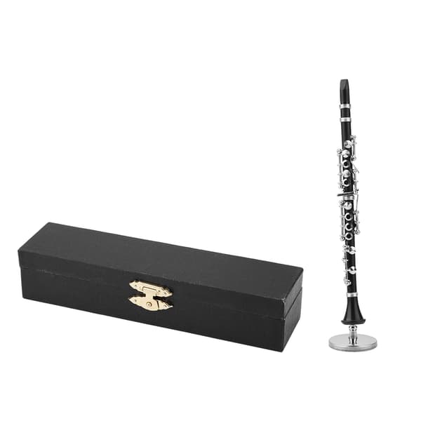 Mini klarinettmodell - Musikinstrument Ornament Display