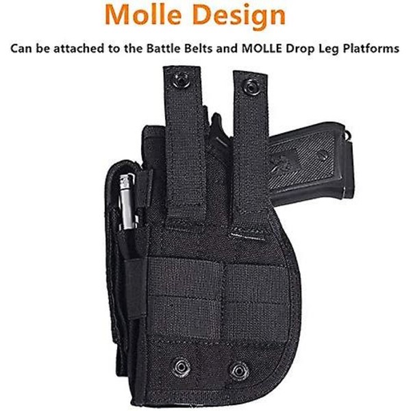 Universal Tactical Pistolhylster Højrehåndet Molle Pistolhylster Combat Airsoft Taljebæltehylster Sort Tan Grøn Multicam til højrehåndet (5 farver