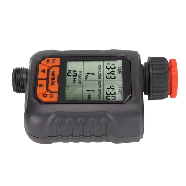 G3 4 Sprinkler Timer IP65 Vanntett Stor LCD Digital Vanningskontroll Kobberadapter