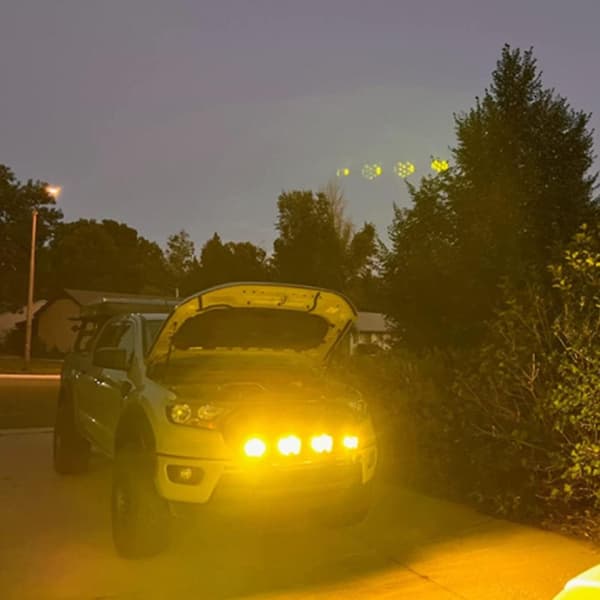 5-tommers LED Tre Sider Belysning Frontlykter, Slitasjebestandig Bilfrontlykt, Biltilbehør White Light One