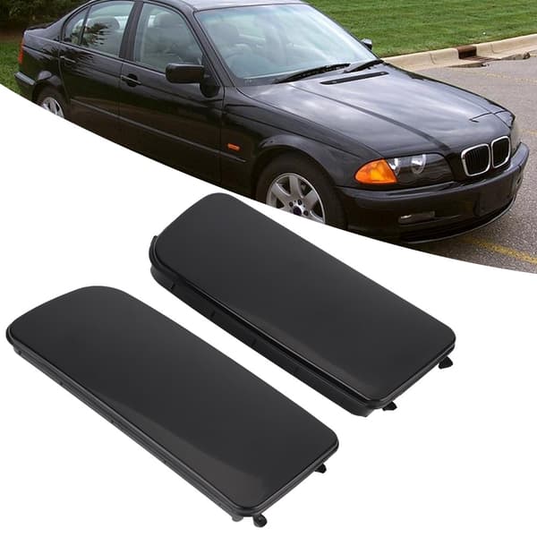 ABS Svart Front Tåkelys Deksel Trim Ramme Kompatibel med E30 E36 E46 318 323 325