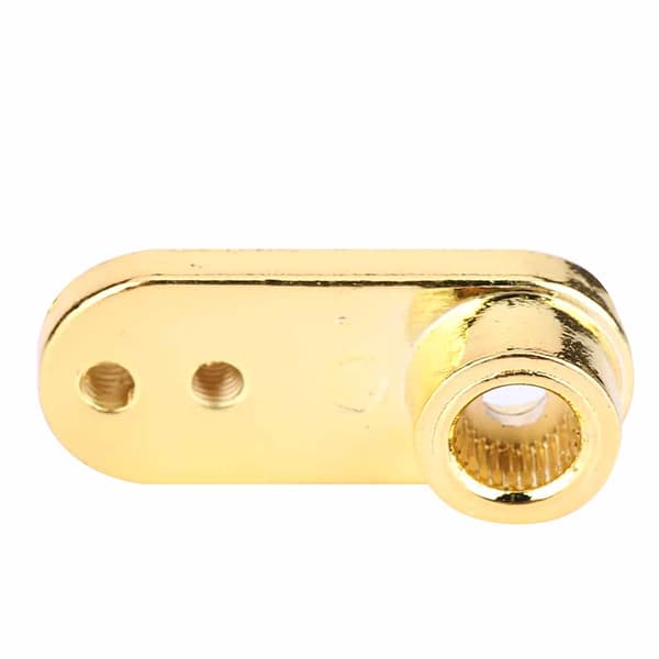 CNC Bearbejdning 25T Styreservo Arm Opgraderingsdele til 1/10 1/8 RC Bil Guld