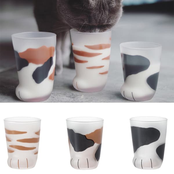 Söt Kattpåtassar Glasmugg - Perfekt Present till Kattälskare!