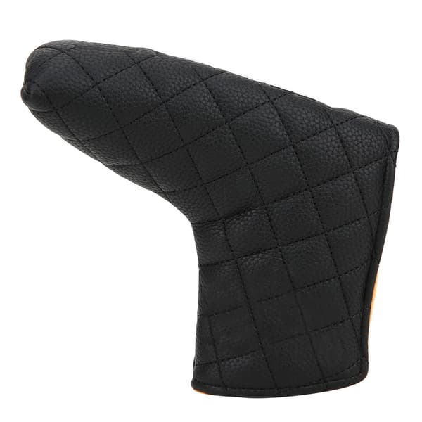 Magnetisk Golf Putter Headcover Vandtæt PU L Form Sort