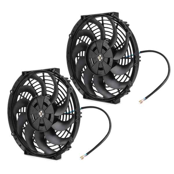 Kølerkøleventilator 12 tommer universal bilventilator elektrisk 80W 10 blade