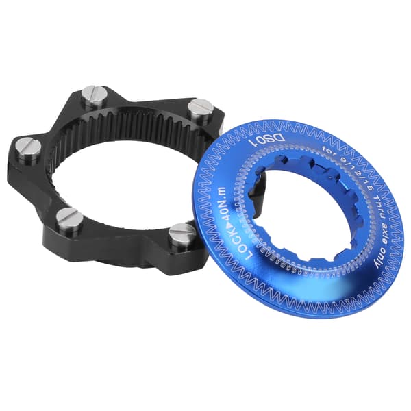 Center Lock Adapter 6 Bolt Skivebremse Rotor Konverter til Mountainbike Sort Blå