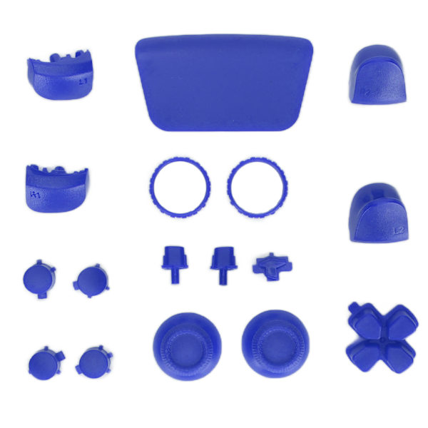 PS5 Controller Udskiftning L2 R2 Fuld Knap Reparationssæt Blå