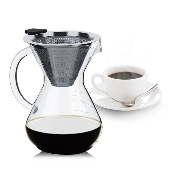Glas Handdrop-Kaffemaker med Vågskala - 400ml