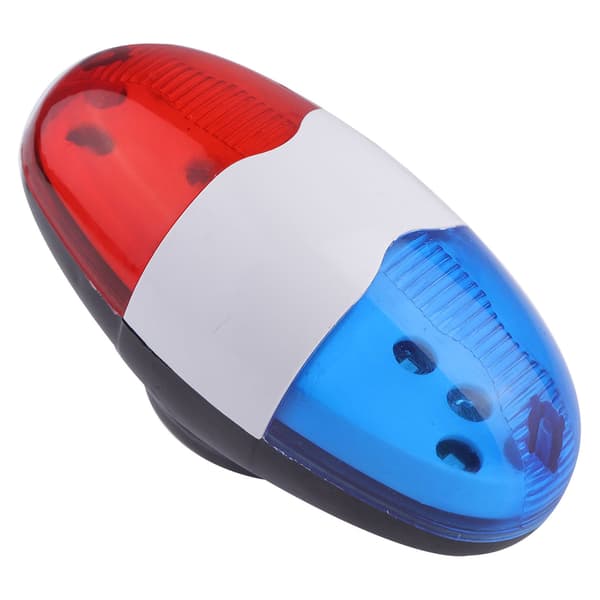 Vanntett sykkelhorn med 6 LED-lys, 4 melodier, 120 dB