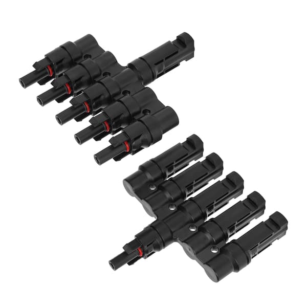 2-i-1 solcellepanelkoblingskabel 5 til 1 solenergiadapter