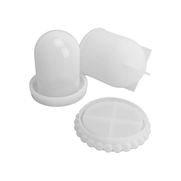 Silikon Tärningskopp Form DIY Transparent Smycken Samlarobjekt Displayfodral Heminredning Festtillbehör