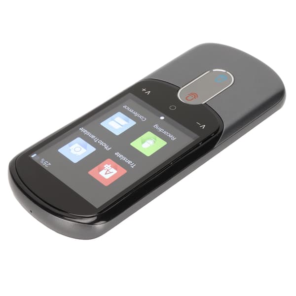 Smart Translator 2.88 Tommer Touchscreen Real Time Tovejs Oversættelse Bærbar Intelligent Stemmesprog Oversætter Grå
