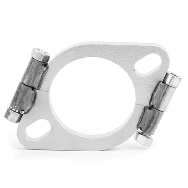2,5 tommer 63 mm stål eksosflens flat oval delt reparasjonstilbehør