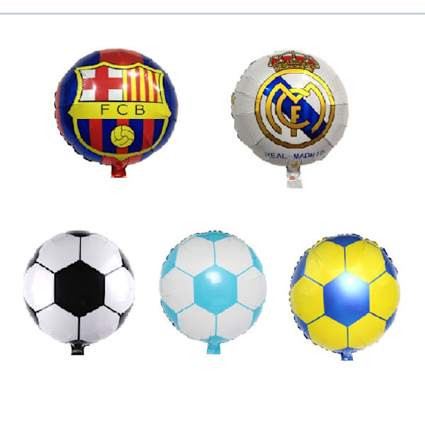 5-pack World Cup -teemalla muotoiltuja alumiinipalloja