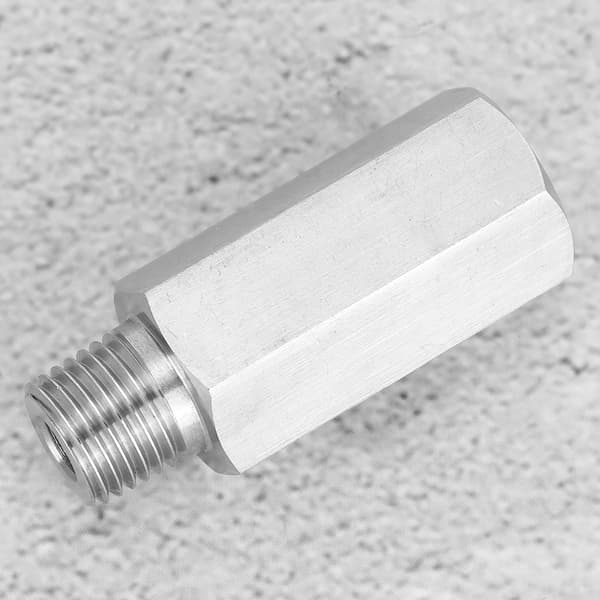 Universal Bilmotor Cylinder 1/4 NPT Adapter 1/8 T304 Rustfrit Stål Olietryk Måler