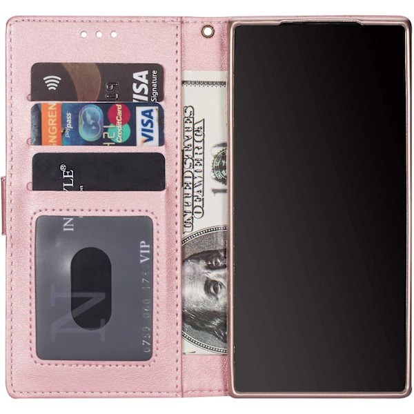 Samsung Galaxy A71 Wallet phone case Rose Gold