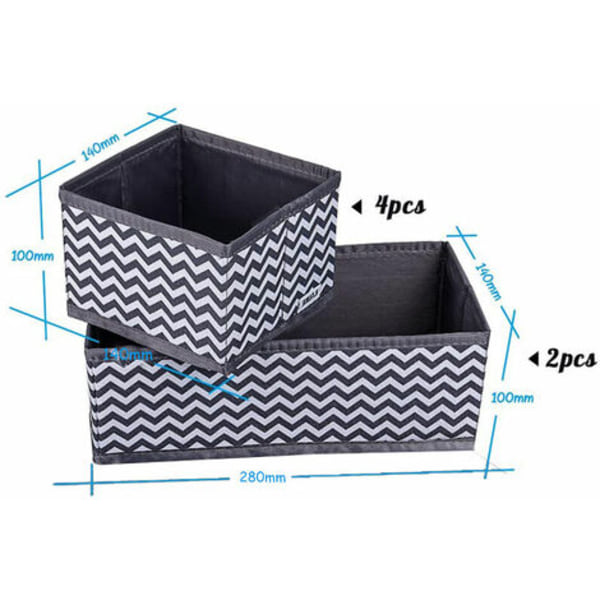 Set lipastolaatikoiden organizer, kaapin säilytyslaatikot kankaiset säilytyskuutiot Kokoontaitettavat laatikostot alusvaatteille