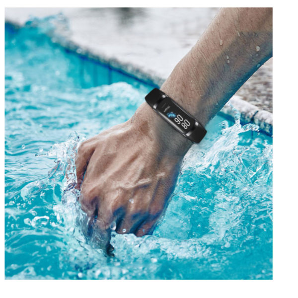 HD färgskärm smart armband (silvergrå),