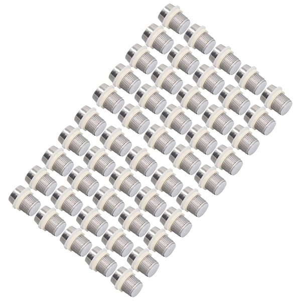 50 stk. 10 mm rund forkromet plastik LED-holder til lamper