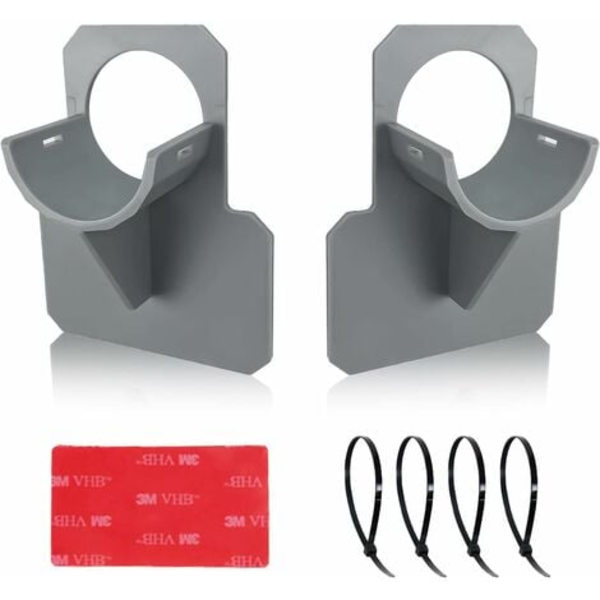 Sæt med 2 poolslangeholder, pooladapter, gråt pooltilbehør, til poolslanger inden for 38 mm，Fonepro