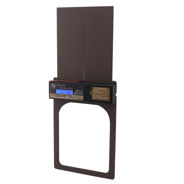 Automatisk IP45 Vanntett Programmerbar Kyllingburdør Timer i Aluminium 100‑240V Brun AU Plugg
