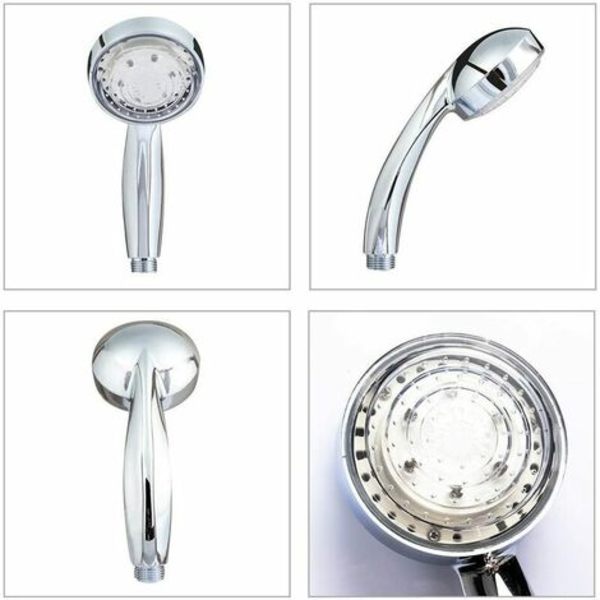 Färg LED-duschhuvud, Flerfärgad, Universal Fit