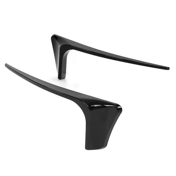 Blank Sort Bagkofanger Reflektorafdækning Canards Sæt Erstatning MK7 5 GTD R 2017 2020