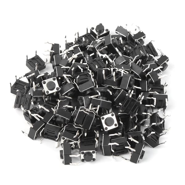 100 stk. Momentan taktil trykknappbryter Mini Micro Tact Brytertilbehør 6x6x4,3mm