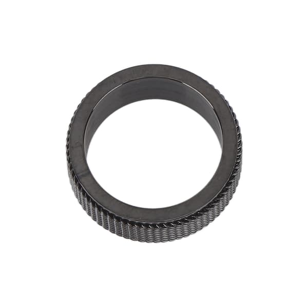 8 mm Spinner Ring til mænd, lydløs titanium stål, cool angst ring, stress relief, sort nr. 9 59,8 mm 2,4 tommer